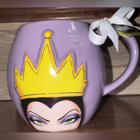 Super Cute Disney Villains purple ceramic Villains EVIL QUEEN mug by Rae Dunn. - Picture 9 of 13
